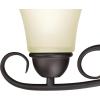Westinghouse 6306500 Dunmore Two-Light Indoor Semi-Flush, Oil Rubbed Bronze Finish with Frosted Glass, 2, White,Black(Vanity (4-light))