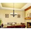 Westinghouse 6307100 Malvern Five-Light Indoor Chandelier, Oil Rubbed Bronze Finish with Smoldering Scavo Glass