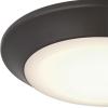 Westinghouse 6321900 Small LED Indoor/Outdoor Dimmable Surface Mount Wet Location, Brushed Nickel Finish with Frosted Lens, No Size(Black/Bronze)