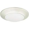 Westinghouse 6321900 Small LED Indoor/Outdoor Dimmable Surface Mount Wet Location, Brushed Nickel Finish with Frosted Lens, No Size(Brushed Nickel)