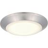 Westinghouse 6321900 Small LED Indoor/Outdoor Dimmable Surface Mount Wet Location, Brushed Nickel Finish with Frosted Lens, No Size(Brushed Nickel)