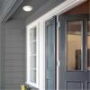 Westinghouse 6321900 Small LED Indoor/Outdoor Dimmable Surface Mount Wet Location, Brushed Nickel Finish with Frosted Lens, No Size(White Finish)