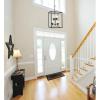 Westinghouse 6328000 Ardleigh Four-Light Indoor Chandelier, Matte Black Finish with Clear Glass