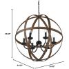 Westinghouse 6328300 Stella Mira Six-Light Indoor Chandelier, Brushed Nickel Finish, 6(Barnwood and Oil Rubbed Bronze)