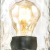 Westinghouse 6331900 Barnwell Five-Light Indoor Chandelier, Textured Iron and Barnwood Finish with Clear Hammered Glass