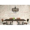 Westinghouse 6332900 Walter Four-Light Indoor Chandelier, Oil Rubbed Bronze Finish with Highlights and Mesh Shade