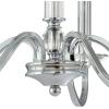 Westinghouse 6334200 Versailles Five-Light Indoor Chandelier, Chrome Finish with Clear Glass Accents, 5(5-light)