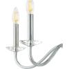 Westinghouse 6334200 Versailles Five-Light Indoor Chandelier, Chrome Finish with Clear Glass Accents, 5(5-light)