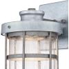 Westinghouse 6347800 Barkley One-Light LED Outdoor Wall Fixture, Galvanized Steel Finish with Clear Seeded Glass(Galvanized Steel)