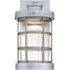 Westinghouse 6347800 Barkley One-Light LED Outdoor Wall Fixture, Galvanized Steel Finish with Clear Seeded Glass(Galvanized Steel)