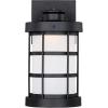 Westinghouse 6347800 Barkley One-Light LED Outdoor Wall Fixture, Galvanized Steel Finish with Clear Seeded Glass(Matte Black)