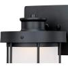 Westinghouse 6347800 Barkley One-Light LED Outdoor Wall Fixture, Galvanized Steel Finish with Clear Seeded Glass(Matte Black)