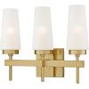 Westinghouse 6352700 Chaddsford Six-Light Indoor, Champagne Brass Finish with Frosted Glass Chandelier(Champagne Brass)