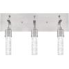 Westinghouse 6372100 Cava Three-Light, 22-Watt LED Indoor Bathroom Vanity Light Fixture, Brushed Nickel Finish with Bubble Glass
