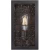 Westinghouse 6580100 Wrightsville Vintage One-Light Outdoor Wall Light Sconce Oil Rubbed Bronze Finish, Clear Raindrop Glass