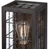 Westinghouse 6580100 Wrightsville Vintage One-Light Outdoor Wall Light Sconce Oil Rubbed Bronze Finish, Clear Raindrop Glass