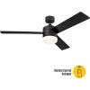 Westinghouse 7205900 Alta Vista, Modern LED Ceiling Fan with Light and Remote Control, 52 Inch, Matte Black Finish, Opal Frosted Glass(Matte Black)