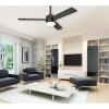 Westinghouse 7205900 Alta Vista, Modern LED Ceiling Fan with Light and Remote Control, 52 Inch, Matte Black Finish, Opal Frosted Glass(Matte Black)