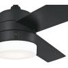 Westinghouse 7205900 Alta Vista, Modern LED Ceiling Fan with Light and Remote Control, 52 Inch, Matte Black Finish, Opal Frosted Glass(Matte Black)