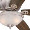 Westinghouse 7209600 Traditional Carolina LED 52 inch Oil Rubbed Bronze Indoor Ceiling Fan, LED Light Kit with Amber Alabaster Bowl(Brushed Nickel with LED Bubs)