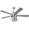 Westinghouse 7217100 Stella Mira 52-Inch Oil Rubbed Bronze Indoor Ceiling Fan, LED Light Kit, Remote Control Included(Brushed Nickel)