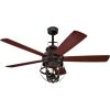 Westinghouse 7217100 Stella Mira 52-Inch Oil Rubbed Bronze Indoor Ceiling Fan, LED Light Kit, Remote Control Included(Oil Rubbed Bronze Finish)