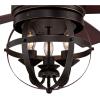 Westinghouse 7217100 Stella Mira 52-Inch Oil Rubbed Bronze Indoor Ceiling Fan, LED Light Kit, Remote Control Included(Oil Rubbed Bronze Finish)