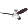 Westinghouse 7221600 Alloy Ceiling Fan, 42 Inch(Brushed Nickel w/ Weathered Oak Blades)