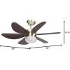 Westinghouse 7224000 Turbo Swirl Indoor Ceiling Fan with Light, 30 Inch, Brushed Nickel(Antique Brass)
