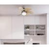 Westinghouse 7224000 Turbo Swirl Indoor Ceiling Fan with Light, 30 Inch, Brushed Nickel(Brushed Aluminum)