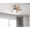 Westinghouse 7224000 Turbo Swirl Indoor Ceiling Fan with Light, 30 Inch, Brushed Nickel(Brushed Aluminum)
