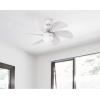 Westinghouse 7224000 Turbo Swirl Indoor Ceiling Fan with Light, 30 Inch, Brushed Nickel(White)