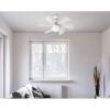 Westinghouse 7224000 Turbo Swirl Indoor Ceiling Fan with Light, 30 Inch, Brushed Nickel(White)