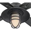Westinghouse 7307100 Porto, Craftsman-Style LED Ceiling Fan with Light, 52 Inch, Black-Bronze Finish, Amber Frosted Glass(Distressed Aluminum)