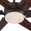 Westinghouse 74002B00 Transitional Cayuga, Smart WiFi Ceiling Fan Compatible with Amazon Alexa and Google Home with LED Light, Remote Control, 60 Inch, Black-Bronze Finish, Frosted Opal Glass(Black-Bronze)