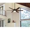 Westinghouse 74002B00 Transitional Cayuga, Smart WiFi Ceiling Fan Compatible with Amazon Alexa and Google Home with LED Light, Remote Control, 60 Inch, Black-Bronze Finish, Frosted Opal Glass(Black-Bronze)