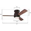 Westinghouse 74004B00 Contemporary Halley, Smart WiFi Ceiling Fan Compatible with Amazon Alexa and Google Home with LED Light, Indoor/Outdoor, 44 Inch, Black-Bronze Finish, Frosted Opal Glass(Black-Bronze)