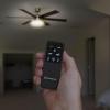 Westinghouse 7787900 Four Speed Black Ceiling Fan Remote Control with Backlit Buttons(Black)