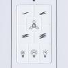 Westinghouse 7788500 Four Speed Ceiling Fan and LED Light Wall Control White