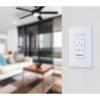 Westinghouse 7788500 Four Speed Ceiling Fan and LED Light Wall Control White
