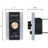 Westinghouse 7788600 Variable Speed Rotary Wall Control, Compatible with Jax Industrial-Style Ceiling Fans, Black and Nickel