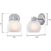 Westinghouse Dorney Transitional Style 3 Light Wall Fixture, Brushed Nickel(Brushed Nickel)