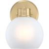 Westinghouse Dorney Transitional Style 3 Light Wall Fixture, Brushed Nickel(Champagne Brass)