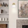Westinghouse Dorney Transitional Style 3 Light Wall Fixture, Brushed Nickel(Champagne Brass)