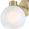 Westinghouse Dorney Transitional Style 3 Light Wall Fixture, Brushed Nickel(Champagne Brass)