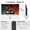 Westinghouse Edgeless Roku TV – 32 Inch Smart Television, LED HD w/Wi-Fi & Mobile App Connectivity, Flat Screen Compatible w/Apple AirPlay, Alexa, & Google Assistant(40 Inch QLED TV)