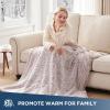 Westinghouse Electric Blanket Throw Size, Soft Plush Sherpa Heated Blanket with 6 Heating Levels & 2-10 Hours Auto-Off, Machine Washable, 50×60 inches, Rust(Rust)