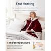 Westinghouse Electric Snuggle Throw Blankets with Foot Pocket, Wearable Heated Blanket with Sleeves, 6 Heating Levels & 2 to 10 Hours Heating Time Settings, 50 * 70″+18″, Grey(Christmas Red)