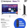 Westinghouse HD 24″ TV and 2.0 Channel Compact Mini Soundbar