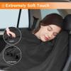 Westinghouse Heated Car Blanket, 12-Volt Electric Blanket for Car, Truck, SUV, RV, Portable Heated Throw for Camping, Red Buffalo Plaid, 59″ x 43”(Charcoal)